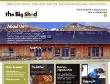Tablet Screenshot of bigshed.org.uk